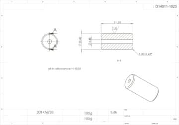 Ceramic plungers drawing