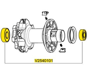 Mavic Ksyrium Elite Ceramic Rear hub V2540101