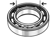 Bore diameter ceramic bearing