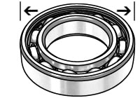 Outside diameter ceramic bearing